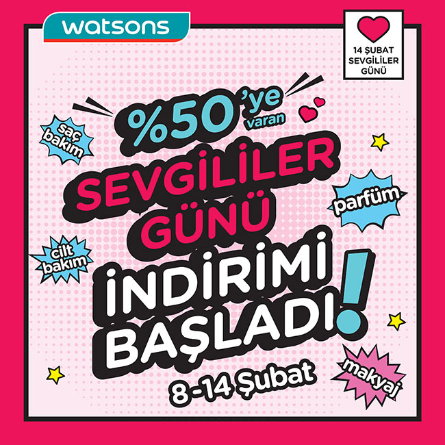 Watsons Büyük Sevgililer Günü İndirimi başladı! AVM